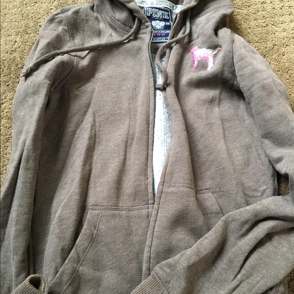 COPY - Victoria's Secret sequin zip up - Picture 2 of 3